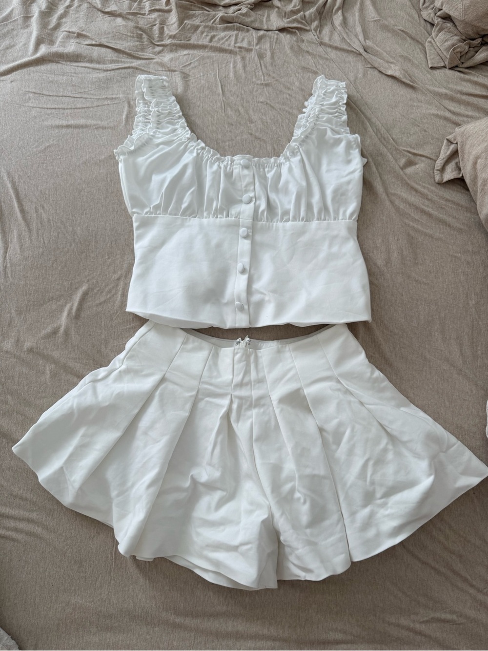 Meshki White Issy Cotton Set